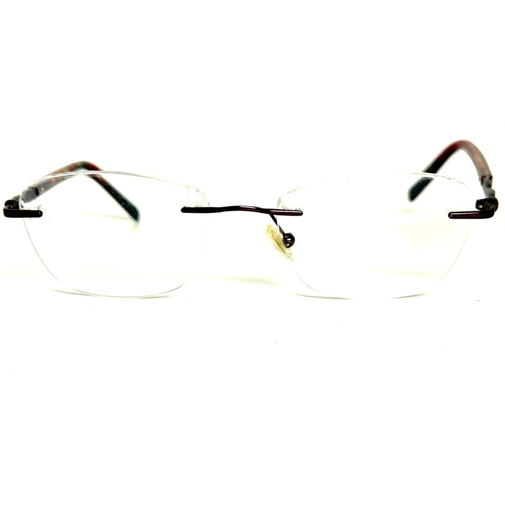 Pure with Airlock Tula 203 505 Rimless Eyeglasses Burgundy 52-18-140